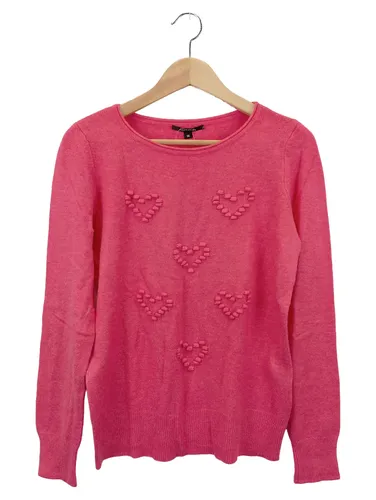 Damen Pullover Pink Herz-Muster Größe 36 - COMMA - Modalova