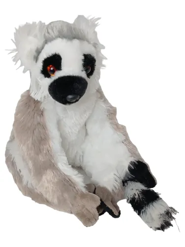 Plüsch Lemur Kuscheltier 20 cm Weiß-Schwarz - WILD REPUBLIC - Modalova