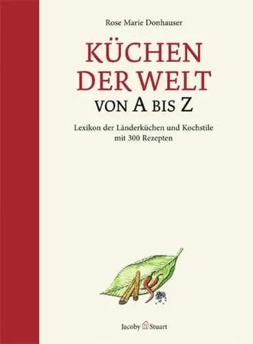 Küchen der Welt von A bis Z - Lexikon Kochbuch Rot Hardcover - Stuffle - Modalova