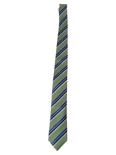 Herren Krawatte 150cm Grün Gestreift Seide - CARLO COLUCCI - Modalova