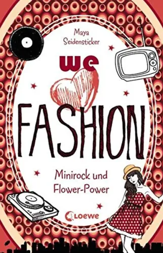 We love fashion Band 2 Minirock Flower-Power Taschenbuch Rot - LOEWE - Modalova