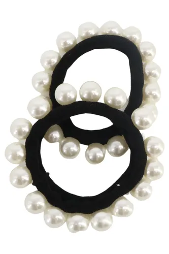 Haargummi Weiß Perlen Elegant Vintage Haarschmuck - Stuffle - Modalova