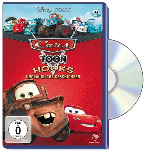 Cars Toon - Hooks unglaubliche Geschichten DVD Rot - DISNEY - Modalova