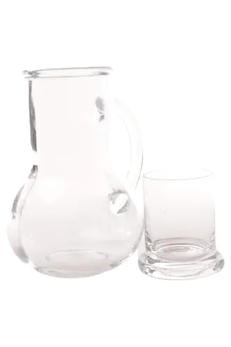Elegantes Trinkset Glas 19 cm 1 Teil - Stuffle - Modalova