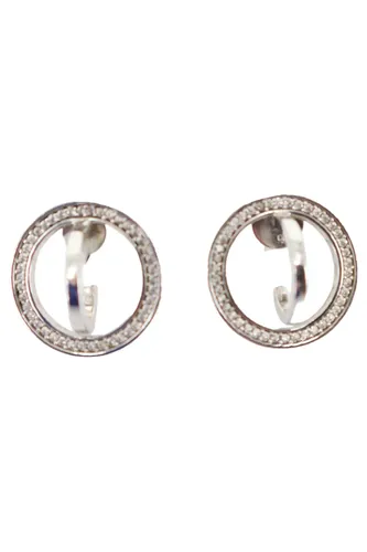 Ohrringe Silber 925 mit Steinen, rund, 2 cm - JETTE JOOP - Modalova