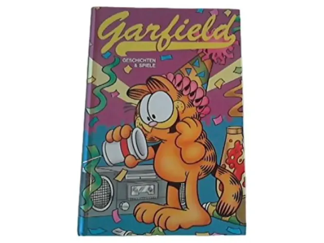Garfield Buch: Geschichten & Spiele, Hardcover, Jörn Ingwersen - Stuffle - Modalova