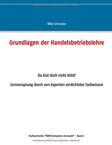 Grundlagen der Handelsbetriebslehre - Willy Schneider, Taschenbuch - BOOKS ON DEMAND - Modalova