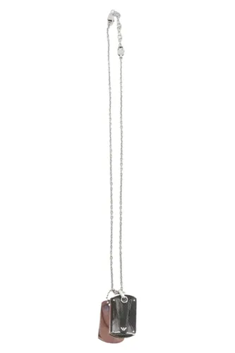 Halskette Anhänger Silber Elegant - EMPORIO ARMANI - Modalova