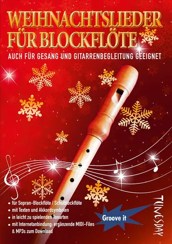 Weihnachtslieder für Blockflöte - Notenheft - TUNESDAY RECORDS - Modalova