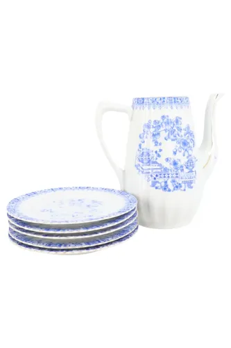 Porzellan-Geschirrset mit blauem Blumendekor - SCHUMANN ARZBERG - Modalova