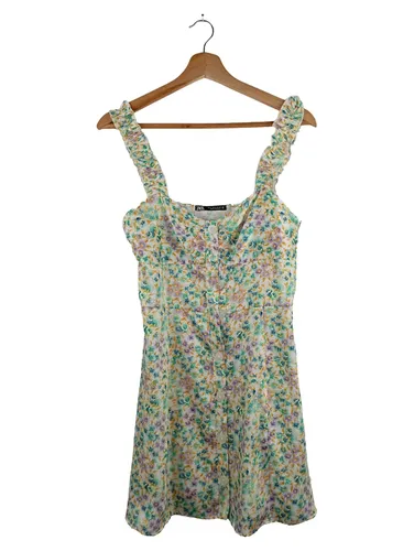 Damen Sommerkleid Größe S Pastellfarben Blumenmuster Mini - ZARA - Modalova