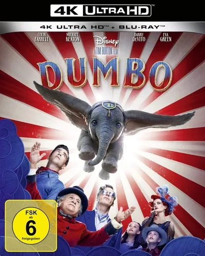 Dumbo 2019 4K Ultra HD Blu-ray Tim Burton FSK 6 - DISNEY - Modalova