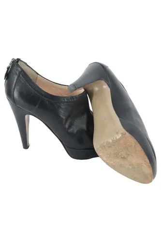 Damen Pumps Gr. 36 Schwarz Leder Elegant High Heels - JETTE - Modalova