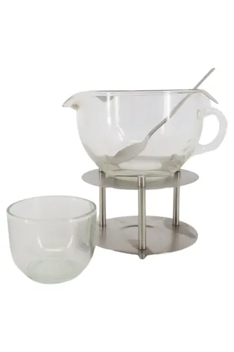 Teekanne mit Teeglas und Untergestell - AMERICAN RETRO - Modalova