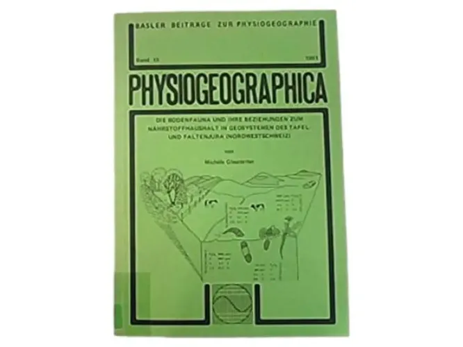Physiogeographica Bodenfauna Tafeljura Glasstetter Taschenbuch Grün - BASLER BEITRÄGE ZUR PHYSIOGEOGRAPHIE - Modalova