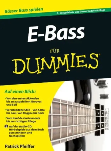 E-Bass für Dummies von Patrick Pfeiffer, Taschenbuch, Gelb, mit CD - WILEY-VCH - Modalova