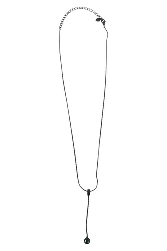 Halskette Schwarz mit Anhänger - MARKENLOS - Modalova