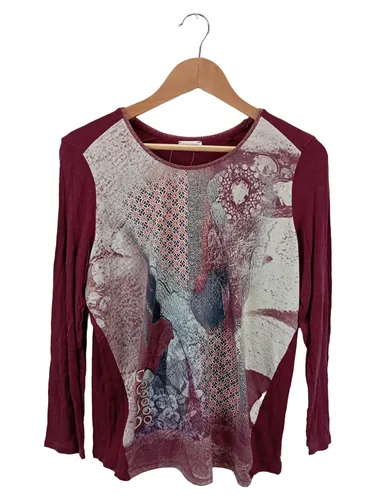 Damen Langarm T-Shirt Bordeauxrot Größe 40 Top Zustand - GERRY WEBER - Modalova