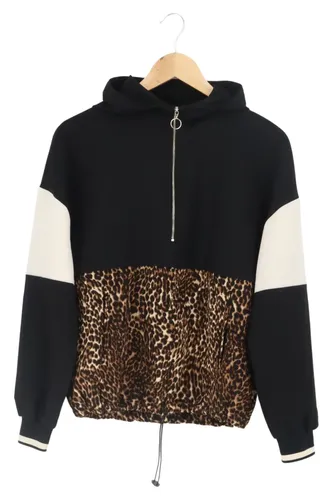 Kapuzenpullover XS Leopard Streetwear Damen - ZARA - Modalova