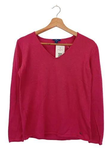 Damen Pullover Größe L Pink V-Ausschnitt Baumwollmix - TOM TAILOR - Modalova