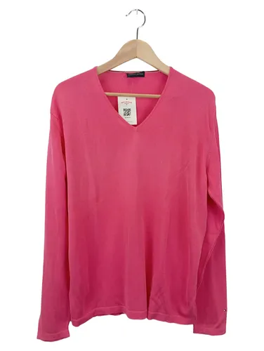 Damen Pullover Pink Baumwolle V-Neck Größe M - TOMMY HILFIGER - Modalova