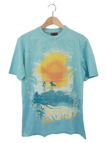 T-Shirt Surfer Hellblau Baumwolle Größe M Herren - ATLAS FOR MEN - Modalova