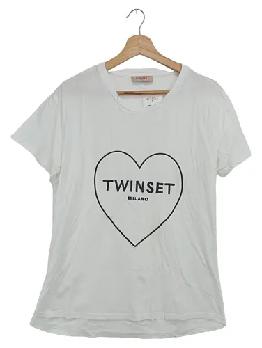 T-Shirt Herz-Print Casual Streetwear - TWIN-SET - Modalova