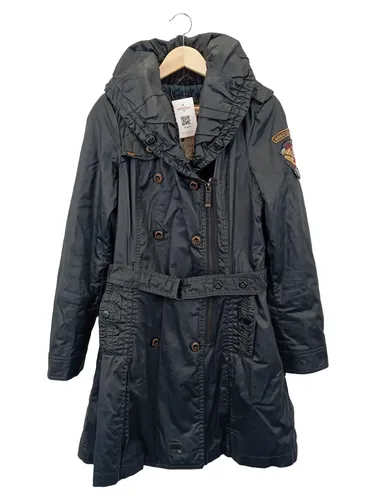 Damen Mantel L Klassisch Baumwolle Reißverschluss - KHUJO - Modalova