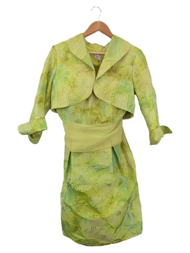 Damen Kostüm Kleid Gr.38 Vintage Floral Polyester - SWING - Modalova
