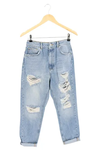 Jeans Wide Fit Damen Gr. 38 Distressed Look - NA-KD - Modalova