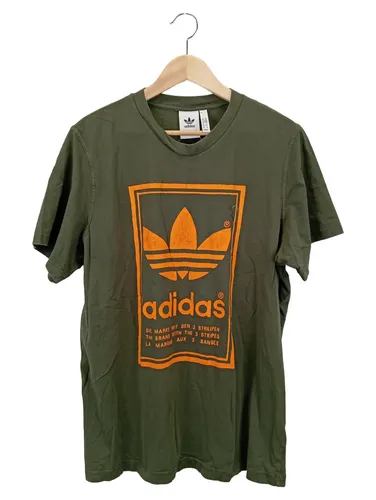 T-Shirt Herren XL Olivgrün Casual Baumwolle Top - ADIDAS ORIGINALS - Modalova