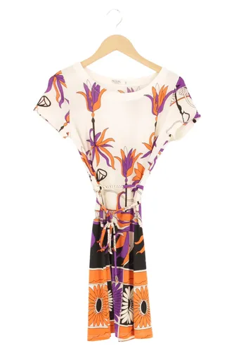 Kleid XL weiß orange Blumenmuster A-Linien - MEILING - Modalova