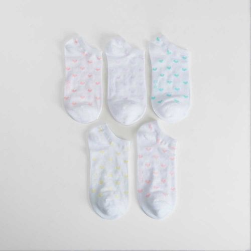 Pack 5x calcetines invisibles corazones mujer - Color: - Merkal - Modalova