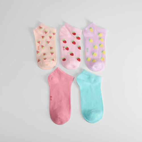 Pack 5x calcetines cortos niña frutas - Color: - Merkal - Modalova