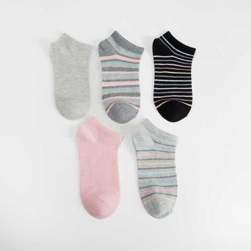 Pack x5 calcetines invisibles rosa estampados - Color: - Merkal - Modalova