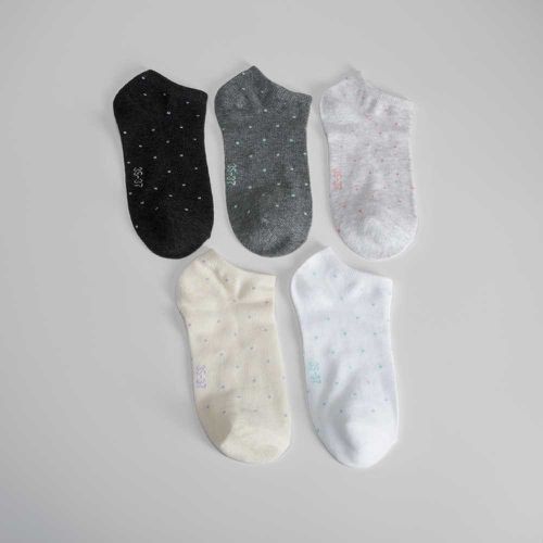 Pack x5 calcetines invisibles topos de colores muj - Color: - Merkal - Modalova