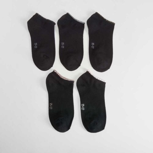 Pack 5x pares calcetines puño metalizado mujer - Color: - Merkal - Modalova