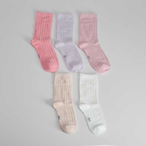 Pack de 5x calcetines canalé largos mujer - Color: - Merkal - Modalova