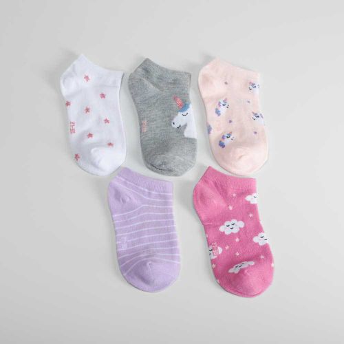 Pack 5x calcetines cortos glitter unicorn niños - Color: - Merkal - Modalova