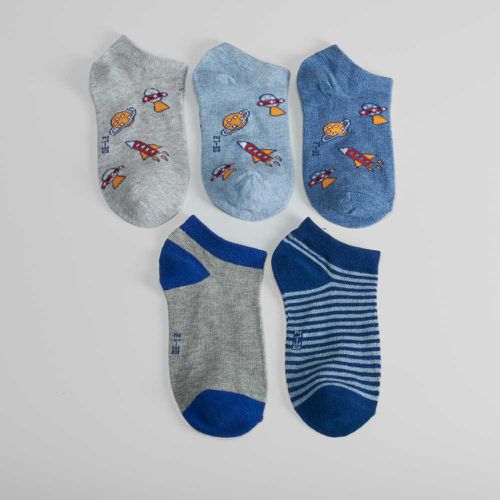 Pack x5 calcetines cortos espacio niños - Color: - Merkal - Modalova