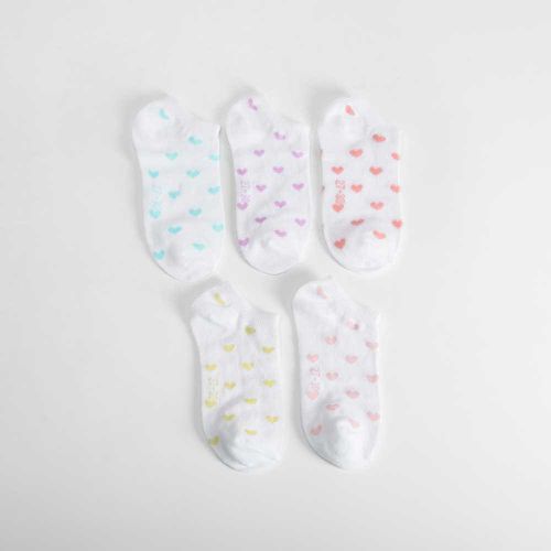 Pack 5x calcetines invisibles corazones niña - Color: - Merkal - Modalova