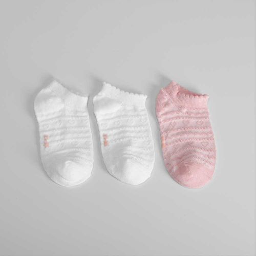 Pack 3x calcetines cortos texturas niña - Color: - Merkal - Modalova