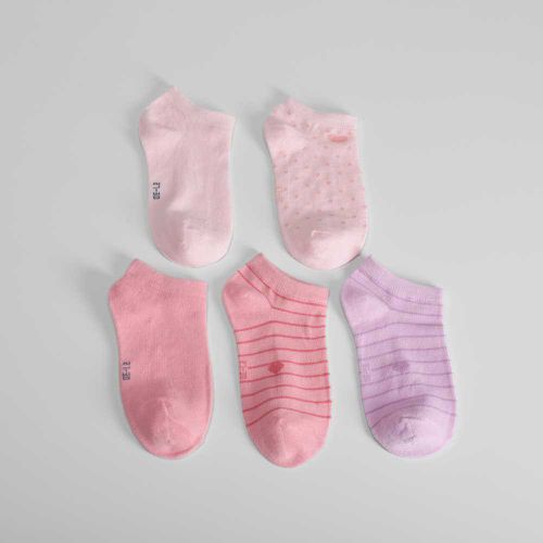 Pack x5 calcetines cortos topos y corazones niña - Color: - Merkal - Modalova