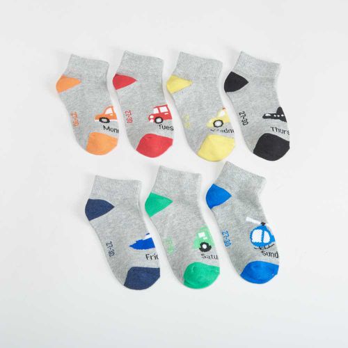 Pack x7 calcetines tobilleros días semana MKL - Color: - Merkal - Modalova