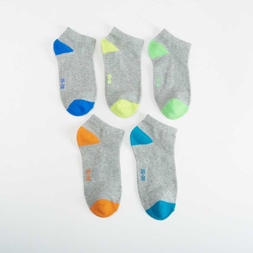 Pack x5 calcetines tobilleros talón colores MKL - Color: - Merkal - Modalova