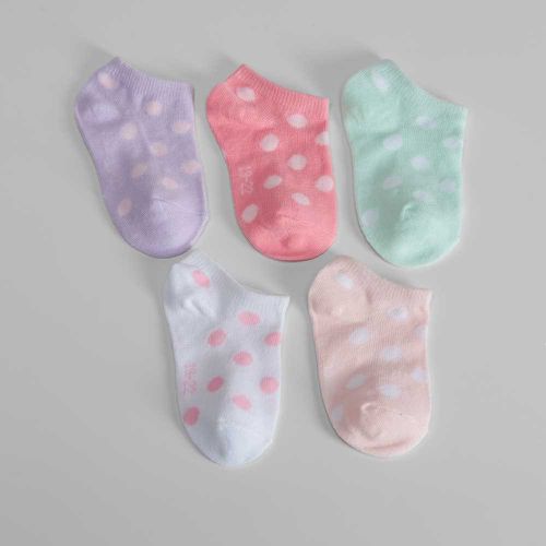 Pack x5 calcetines cortos lunares de colores niña - Color: - Merkal - Modalova