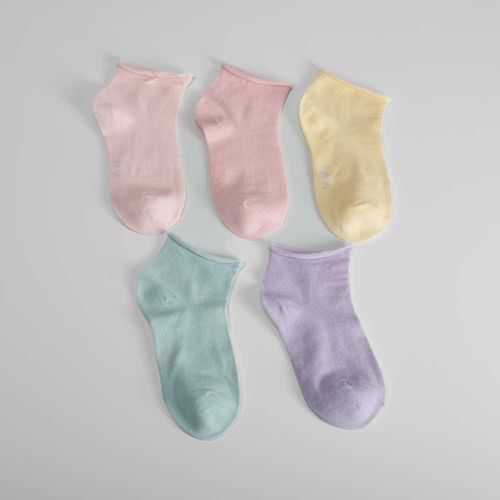 Pack x5 calcetines cortos sin puño niña - Color: - Merkal - Modalova