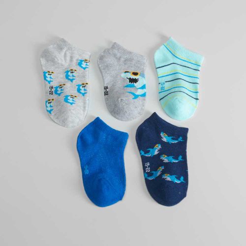 Pack x5 calcetines cortos tiburones bebé - Color: - Merkal - Modalova