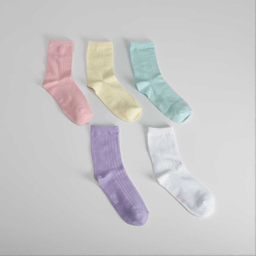 Pack 5x calcetines canalé niños - Color: - Merkal - Modalova