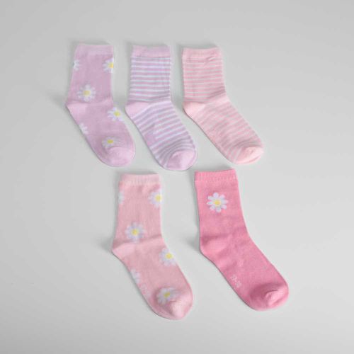 Pack 5x calcetines largos margaritas niña - Color: - Merkal - Modalova